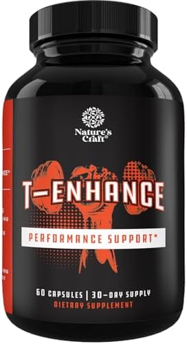 Testosterone Supplement for Men – Testosterone Booster for Men with Horny Goat Weed, Maca Root, Tongkat Ali & Tribulus Terrestris – Energy Support, Performance Enhancer, Muscles Building – 60 Capsules