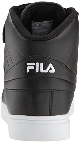 Fila Men's Everyday Sport Athletic Casual High-Top Vulc 13 Mid Lace Up Sneaker Shoes, Black/Black/White, 10 #TOP2