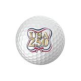 Infusion USA 250 Golf Balls (12 Pack) – Patriotic America 250th Anniversary Design, USGA Approved 2-Piece Golf Balls, Red White & Blue Commemorative Golf Gift for Men and Women