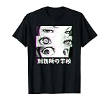 Vaporwave Anime | Anime Eyes Glitch Streetwear T-Shirt