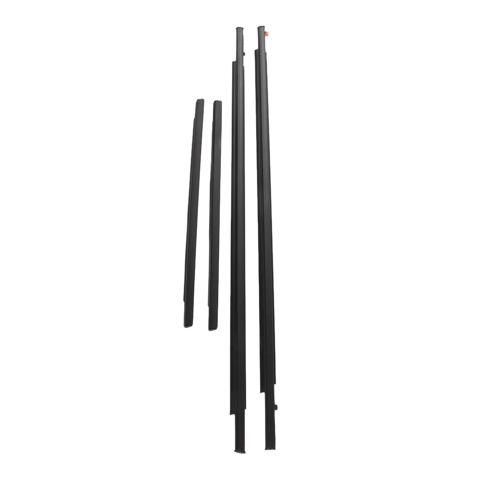 Uussup One Color Rubber Seal Weather Stripping 4Pcs Door Window Moulding Trim Front Rear Weatherstrip Replacement For Fj For Cruiser 2007‑2012 2013 2014 6816235073