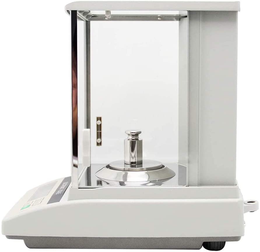 Balanza Electrónica Digital De Precisión Científica con Capacidad De Pesaje De 0,0001 G, Balanza Analítica De Laboratorio con Pantalla LCD Y Protección contra E(120 G/0,1 MG)