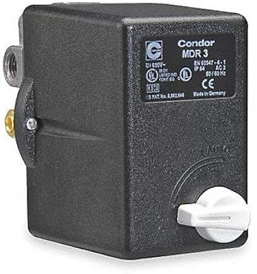CONDOR USA, INC 31WG3EXX Pressure Switch, 3PST, 160/200 psi