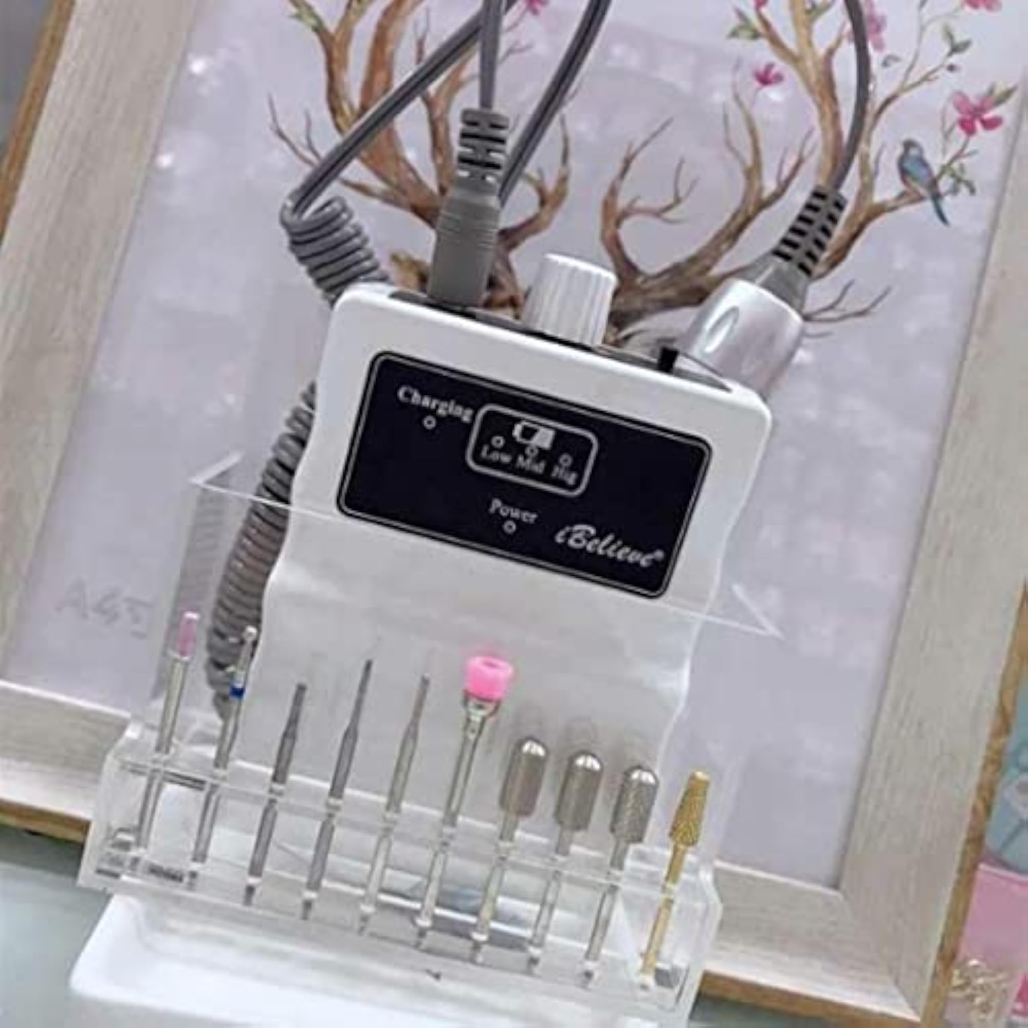 Acrylic Nail Drill Machine Holder Stand Display Box