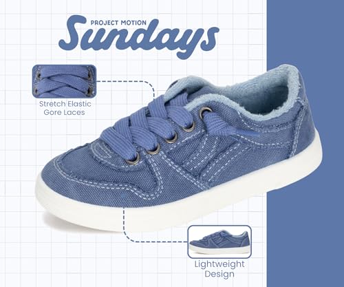 Image of Sundays Girls Sneakers Non-Slip Canvas Girls Shoes Comfort Kids Footwear