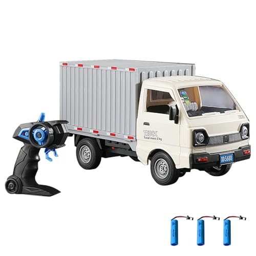 Camion télécommandé 1/16 de transport et pulvérisation multidirectionnel avec lumière 2,4 GHz