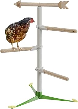 Freestanding Chicken Perch | Sturdy Wooden Universal Roosting System | Exercise, Train and Treat Your Chickens! | Place Anywhere in Your Yard | Poultry Playground Kit