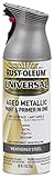 Rust-Oleum 285073 Universal All Surface Aged Metallic Spray Paint, 11 oz, Weathered Steel