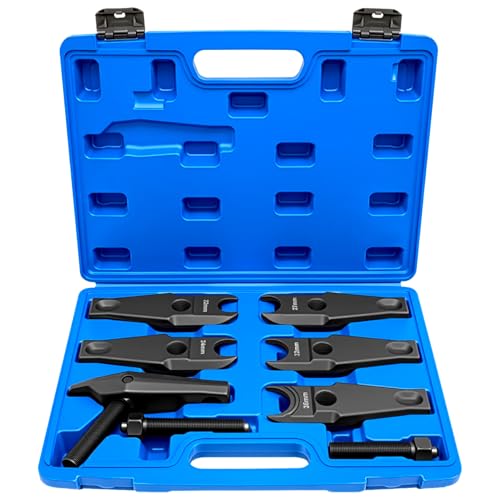 ZKTOOL Ball Joint Separator Kit Heavy Duty Control Arms Steering Knuckles Tie Rod Ends Remover Tool Compatible with BMW/Benz/Land Rover,with Adjustable Jaw 22mm 24mm 27mm 31mm 36mm