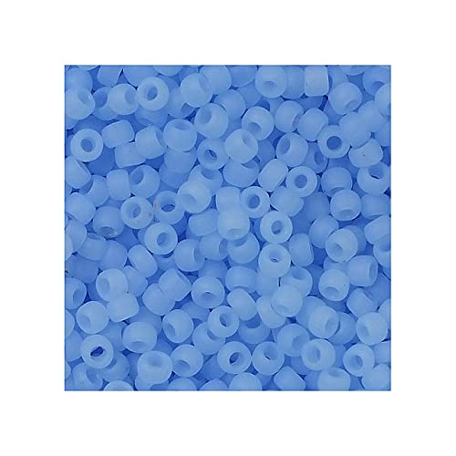 10 g TOHO Round Seed Beads Rocailles, Size 11/0, Ceylon Frosted Glacier (# 146F), Japan, Glass โ image 1