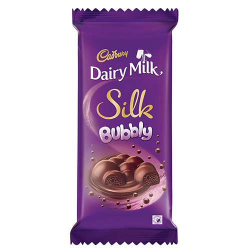 Cadbury Dairy Milk Silk Bubbly Chocolate, 120 g Pack Amazon.in