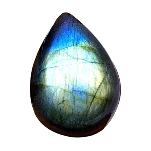 Labradorite naturelle taillée en poire 22x15mm pour remplacer une gemme abîmée ou sertir un bijou