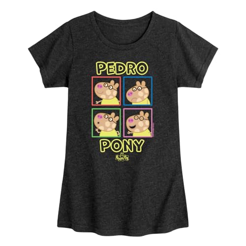 Peppa Pig - Pedro Pony - Girls Toddler and Youth Fitted Short Sleeve Tee