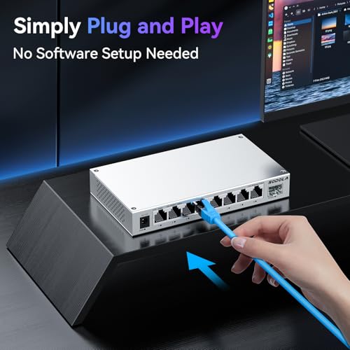 Image of SODOLA 9-Port 2.5Gb Switch Unmanaged,8 x 2.5GBASE-T Ports,1X10G SFP+