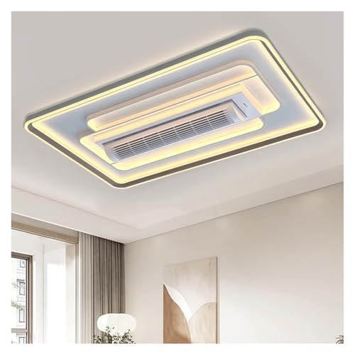 Ventilador de techo LED sin aspas rectangular con motor silencioso para salon 3