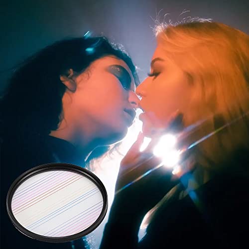 55/58/62/67/72/77/82 ~[gJtB^[؋ʎʐ^ANZT[fW^჌tYvY (Size : With 72 adapter ring, Color : Color Flare)