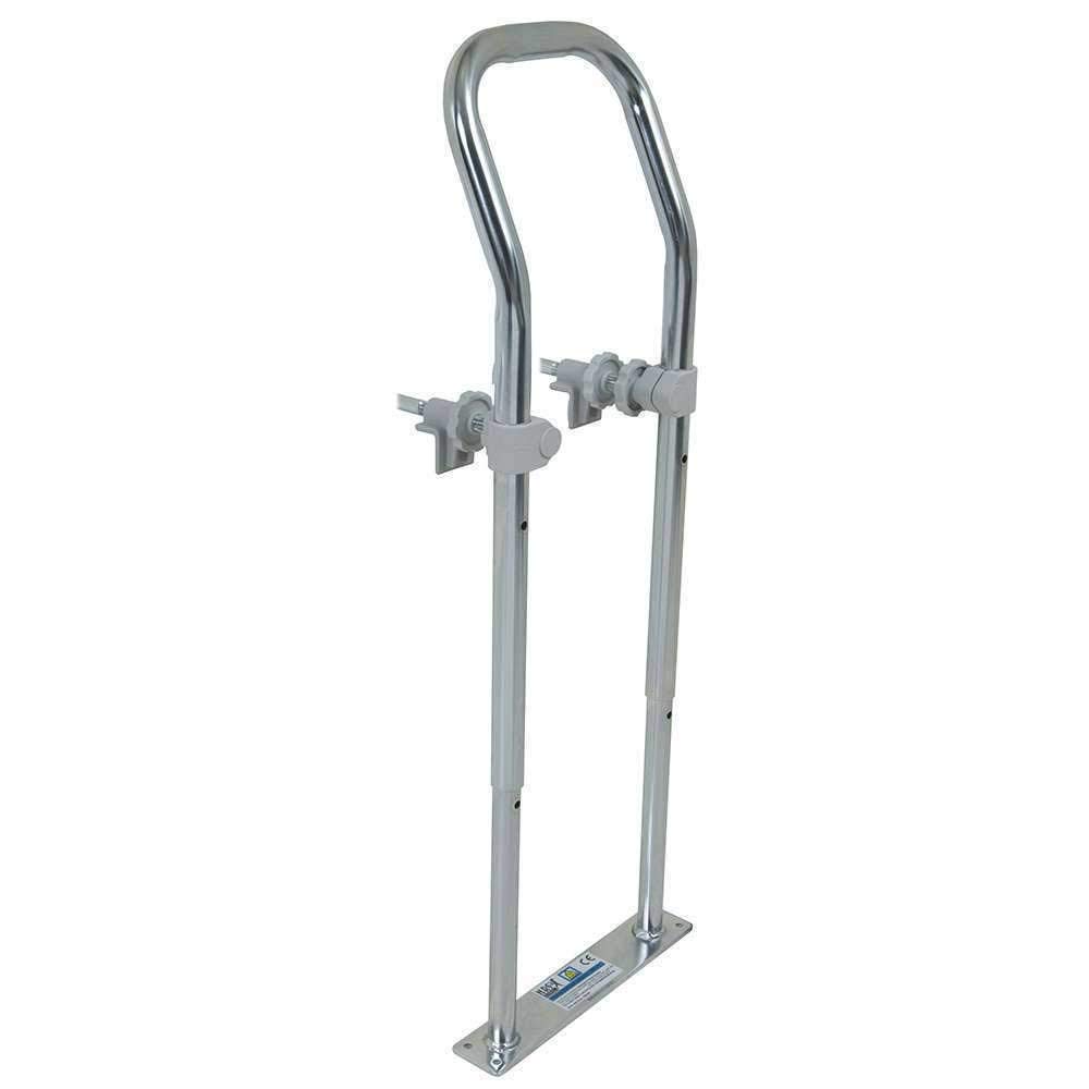 NRS Healthcare Height Adjustable Swedish Bath Rail, Chrome