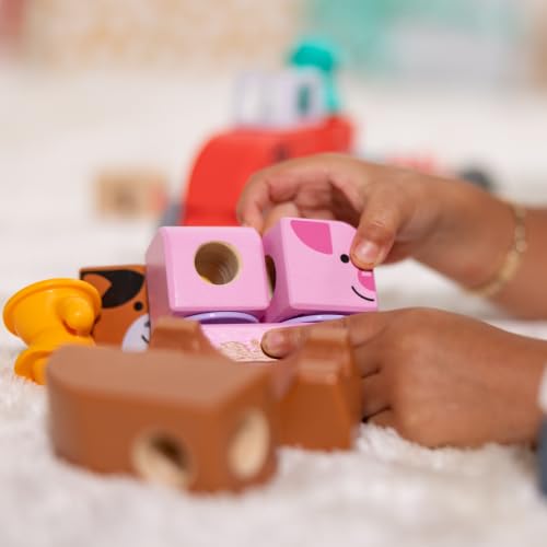 Melissa & Doug Blockables Farm & Farm Friends 2-Pack Bundle Set