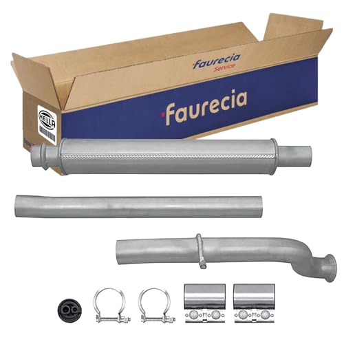 HELLA 8LB 366 021-401 Silenziatore anteriore, Easy2Fit® Kit, anteriore, a tre pezzi/in tre parti, Kit con parti annesse