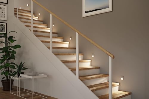 Encastré mural LED Tsaro Paulmann carré 1W chrome mat 2700K - 4