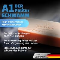 Dr. Wack – A1 DER Politur Premium Schwamm zum Auto-Polieren I Perfekt zum Auftragen aller A1 Polituren I Langlebiger Polier-Schwamm für alle Lacke I Hochwertige Autopflege – Made in Germany – Ansicht 2