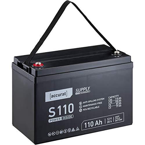 AGM-Batterie 110Ah Accurat S110-12V für Wohnmobile und Boote