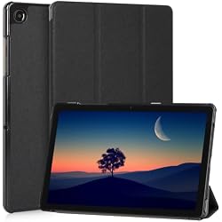 Caweet Case for Samsung Galaxy Tab A9+ / A9 Plus 11 Inch 2023, Ultra Slim Lightweight Hard Back Shell Tri-Fold Stand Cover with Atuo Sleep/Wake, Black