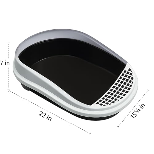 Caja de arena para gatos extra grande con sistema de tamizado miniatura 5