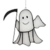 Halloween Small Ghost Decoration Stained Glass Window Hangings Small Ghost Suncatcher Ornaments Spooky Ghost Craft Window Decor Gifts