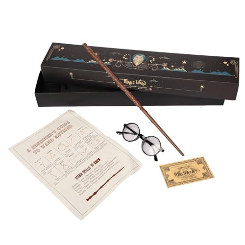 Image of HP Magic Wand for Kids Cosplay - New Designed Magical Wand with Music Box for Potterheads - Birthday Christmas Combo (Hermoine with Sunglass)