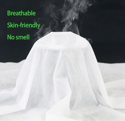 YEEOZOE 100PCS Disposable Bed Sheets, Disposable Massage Table Sheets, Disposable Bed Covers for SPA Lash Wax Tattoo Salon, Non Woven Fabric, 71" x 31" White