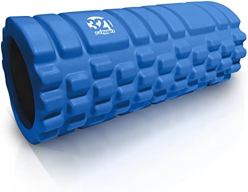 321 STRONG Foam Roller - Medium Density Deep Tissue Massager for Muscle Massage and Myofascial Trigger Point Release, with 4K eBook - Blue