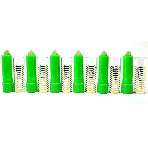 Beutiyo Lot Of 6 Aloe Vera Mood Magic Lipstick Green Color Princessa + Free Zipbag #TOP2
