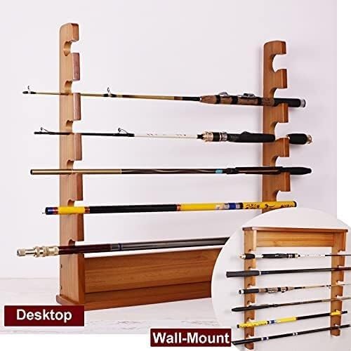 Support de rangement horizontal pour cannes en bois durable - 3