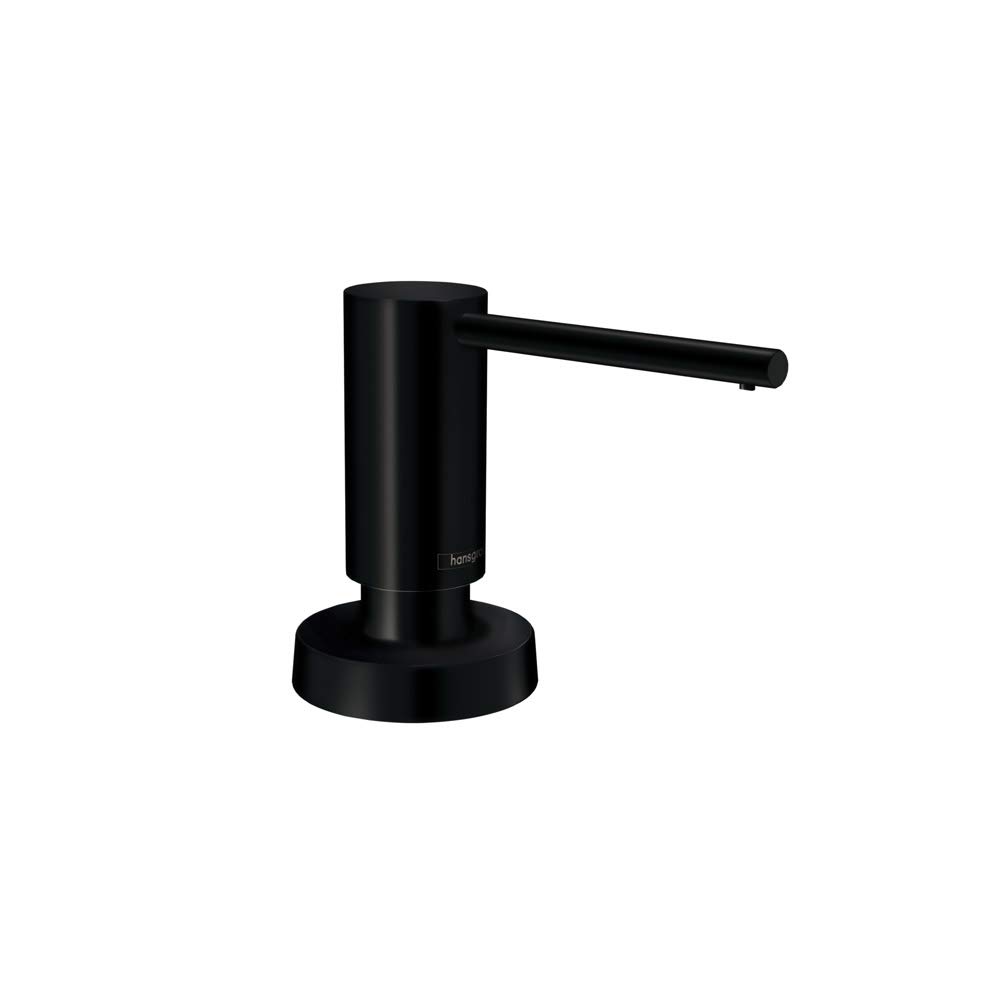 Hansgrohe Black Bath And Kitchen Sink Soap Dispenser, Talis 4-Inch, Modern Soap Dispenser In Matte 40448671