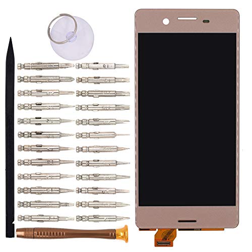 Image of LCD Screen Display with Digitizer Touch Panel Without Bezel Frame Compatible with Sony Xperia X F5121 F5122(Rose Golden)