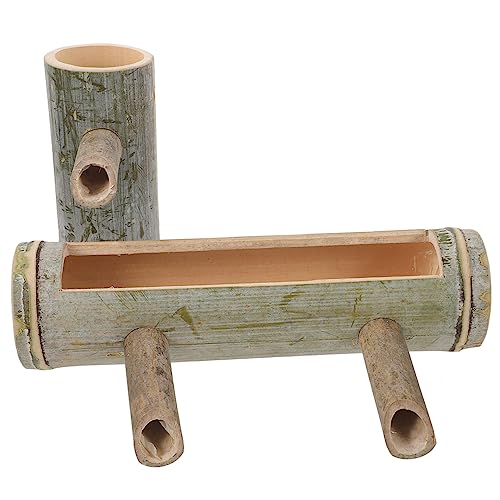 YARNOW Bambusbrunnen Für Draußen Gartenbrunnen Aus Bambus...