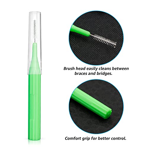Image of RAZOKO Interdental Brush, Flossing Head,Easy Use Tooth Cleaning Tool (1Pack(2mm /2.3mm /2.5mm /3mm)-88pcs)