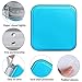 Siveit CD Case, 40 Capacity CD/DVD Case Holders Wallet Hard Plastic DVD Disc Cases Storage Binder for Car Home Office Travel (Sky Blue)