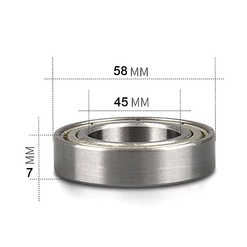 Roulement à billes 6809-2RS pour réparer les vibrations d'un axe 45mm - 3