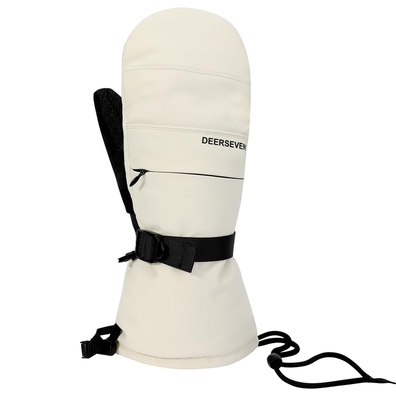 Harssidanzar Guanti snowboard uomo invernali impermeabili antivento KM061EU