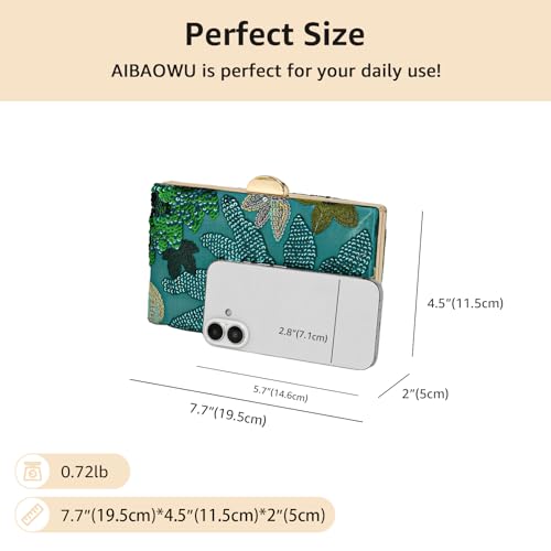 AIBAOWU Beaded Clutch Purses for Women Embroidered Evening Clutch by AIBAOWU - Used condition - Image 6
