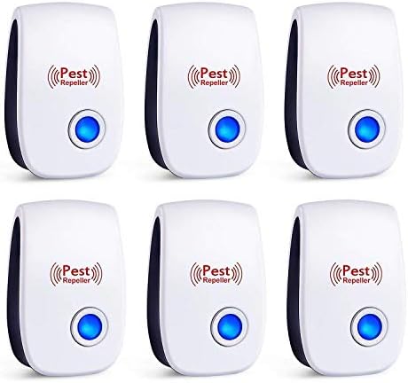 Utrasonic Pest Repeller 6 Pack Pest Control Repellent Indoor for Mosquito,Mice,Roach,Spider,Insects,Rat,Flea