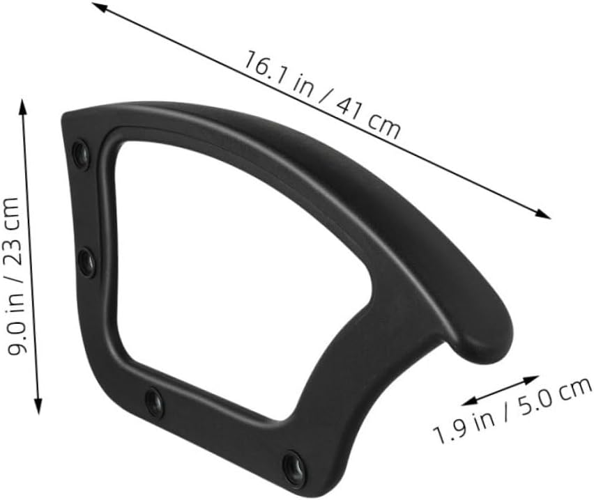 Veemoon 4Pcs Sturdy Arm Rest Replacements for Chairs Fit Professional Chair Armrest Parts Comfortable Grip Design for Home and Office Use