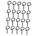 Housoutil 20pcs Sheep Eye Ring Hook Jewelry Eye Screws Eye Hooks Screw Eye Hole Screw Bolt Hooks Eye Ring Screw Self Tapping Stainless Steel Screws Screw Hook Small Hole Metal Hook Iron