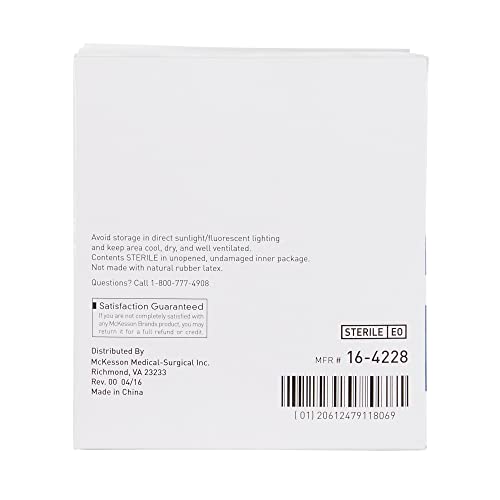 SurgiMac gasa estéril de algodón, 8 capas, 2 x 2 pulgadas cuadrada miniatura 3