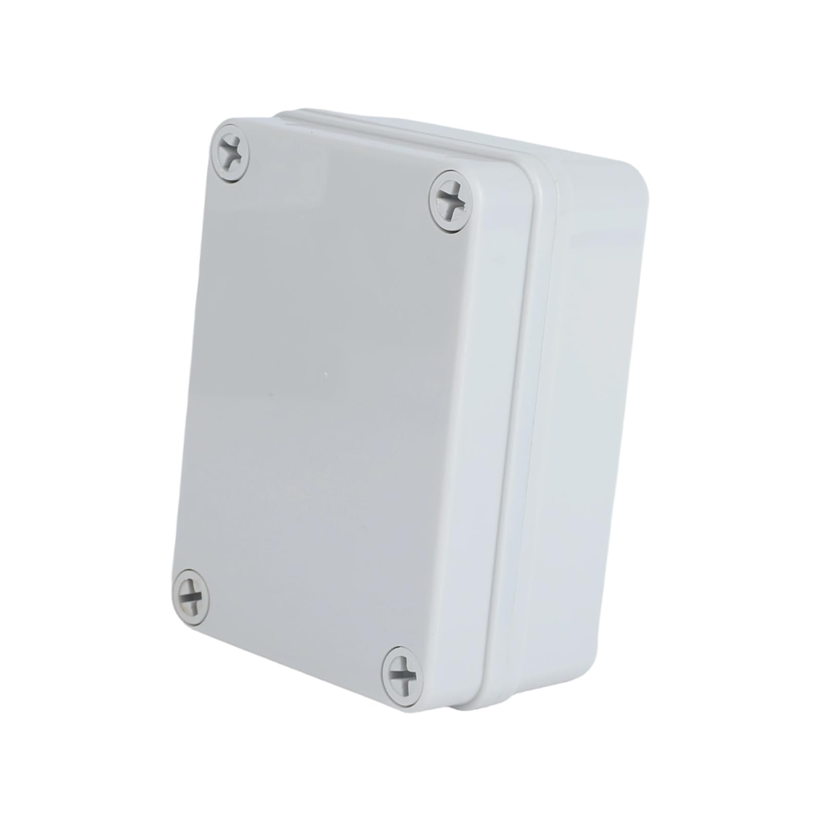 Tulabu IP65 Waterproof Junction Box, Outdoor Electrical Rated ABS Plastic Enclosure，Weatherproof Cable Connectors Box with Hinged Grey Cover and Wall Brackets - 110 * 80 * 50mm