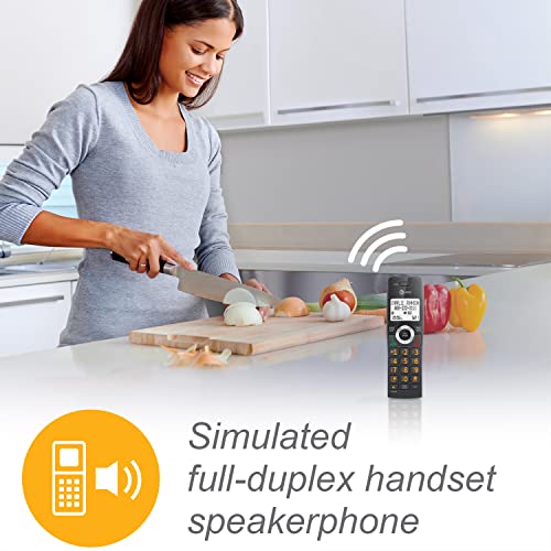 Image of AT&T CL82519 DECT 6.0 5-Handset Cordless Phone for Home with Answering Machine, Call Blocking, Caller ID Announcer, Intercom and Long Range, Black