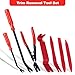 Xinodle 7 Pcs Auto Trim Removal Tool with Plastic Pry Tool, Automotive Car Trim Rivet Clip Removal Tool for Door Panel Dashboard Body, Auto Upholstery Car Fastener Clip Pliers Remover Tools Repair Kit
