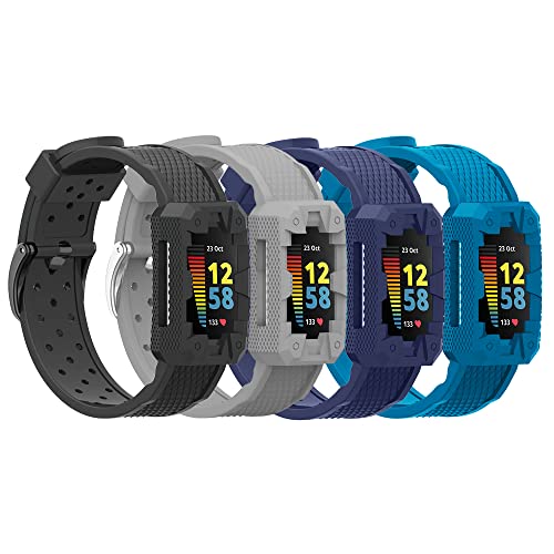 Honecumi CHARGE 5 CASE STRAP-4 DARK 4 Pack Breathable Charge 5 Bands Compatible cover